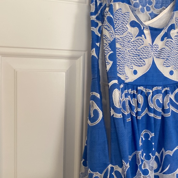 Anthropologie Blue and White Plenty by Tracy Reese Dress - Picture 9 of 9